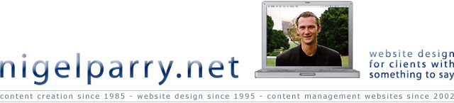nigelparry.net: website design for clients with something to say